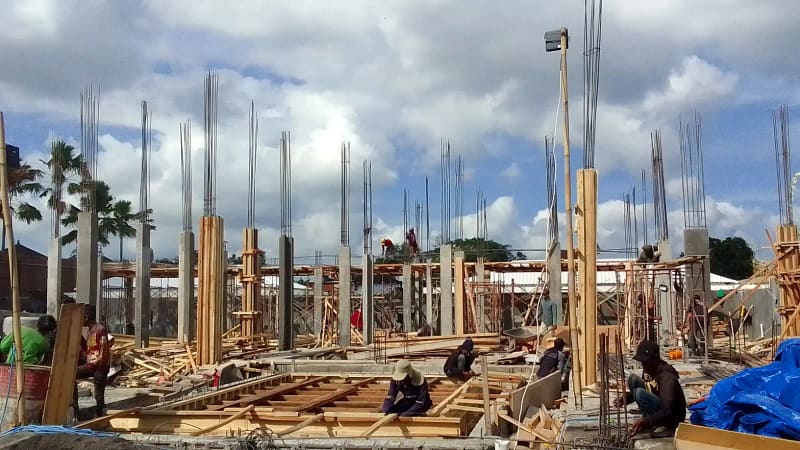 Dokumentasi pekerjaan pekerjaan sipil & struktur oleh PT Basura Selaras Amanah di Bali
