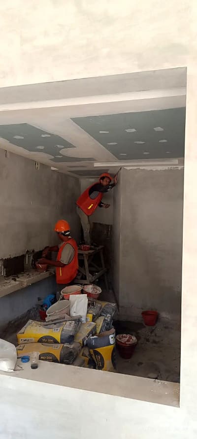 Pekerjaan mekanikal, elektrikal & plumbing di lokasi proyek PT Basura Selaras Amanah
